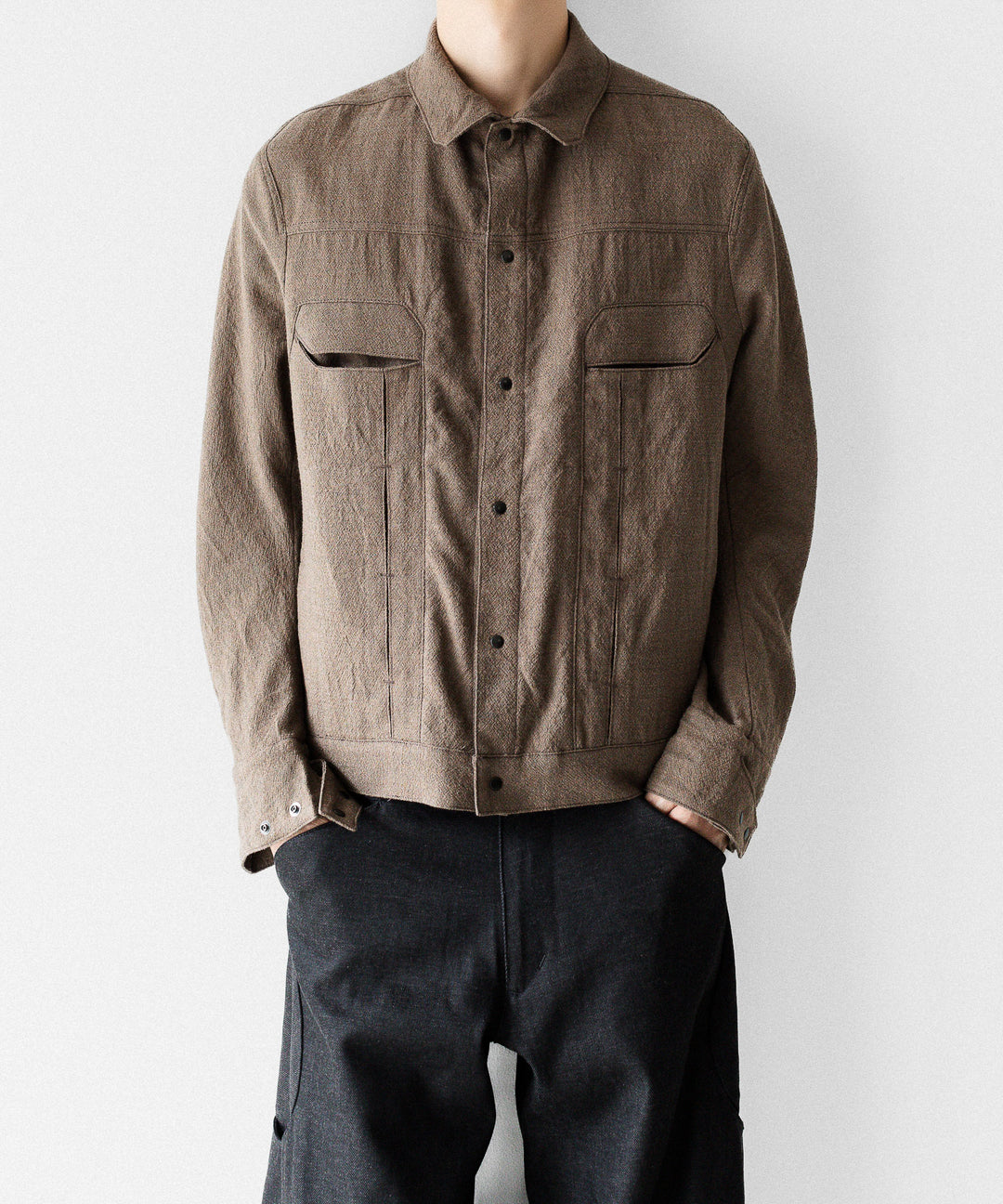 OPPOSE DUALITY オポーズデュアリティの６POCKET PANEL WOOL JACKETのBEIGE公式通販サイトsession福岡セレクトショップ