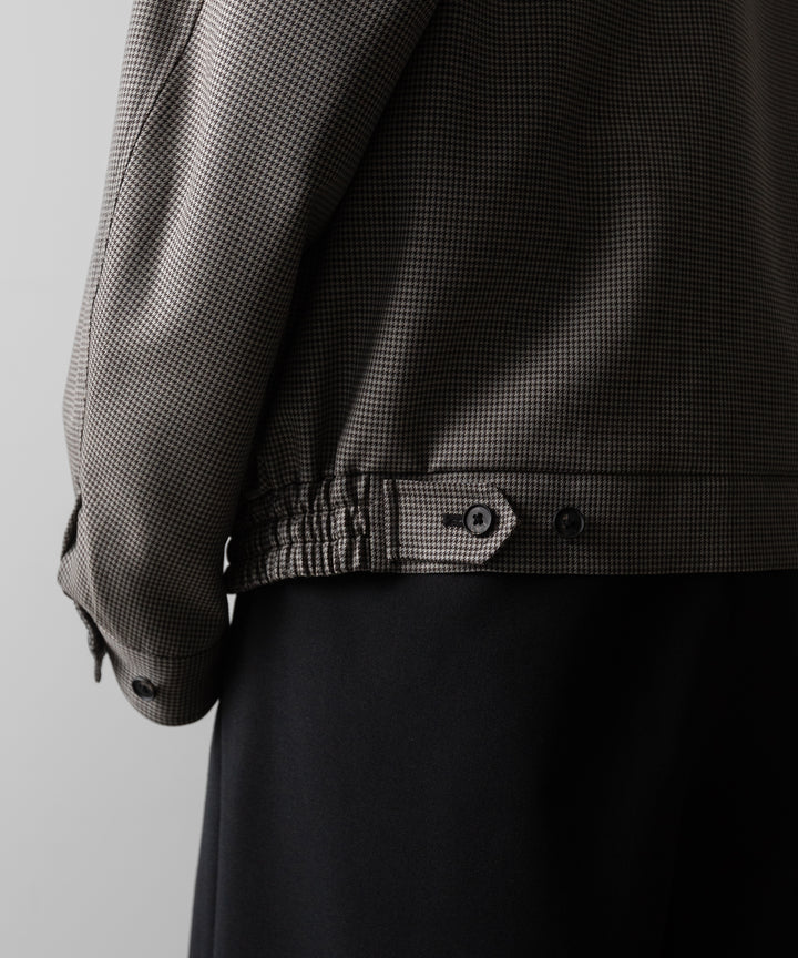 ssstein(シュタイン)のDOUBLE WEAVE HOUNDSTOOTH ZIP UP SHORT JACKET - HOUNDSTOOTHの公式通販サイトsession福岡セレクトショップ