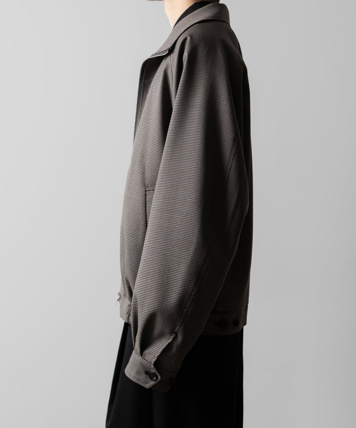 ssstein(シュタイン)のDOUBLE WEAVE HOUNDSTOOTH ZIP UP SHORT JACKET - HOUNDSTOOTHの公式通販サイトsession福岡セレクトショップ