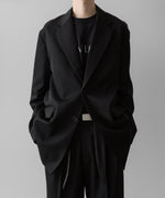 画像をギャラリービューアに読み込む, ssstein(シュタイン)の24AWコレクション OVERSIZED SINGLE BREASTED LONG JACKET - BLACK 公式通販サイトsession福岡セレクトショップ
