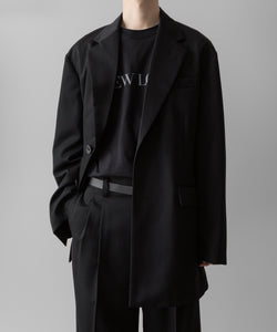 【ssstein】OVERSIZED SINGLE BREASTED LONG JACKET - BLACK