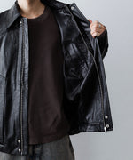 画像をギャラリービューアに読み込む, CODA -コーダのBLACK SYNTHETIC LEATHER CLUB JACKETのBLACK公式通販サイトsession福岡セレクトショップ
