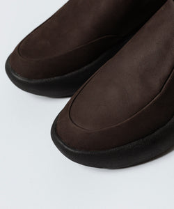 VEIN 】COW LEATHER NUBUCK OVAL SOLE TRAINER - BROWN | 公式通販