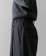 画像をギャラリービューアに読み込む, SUBLATIONS サブレーションズのHEAVY WOOL GABARDINE FLARE EASY TROUSERS - SLATE GREYの公式通販サイトsession福岡セレクトショップ
