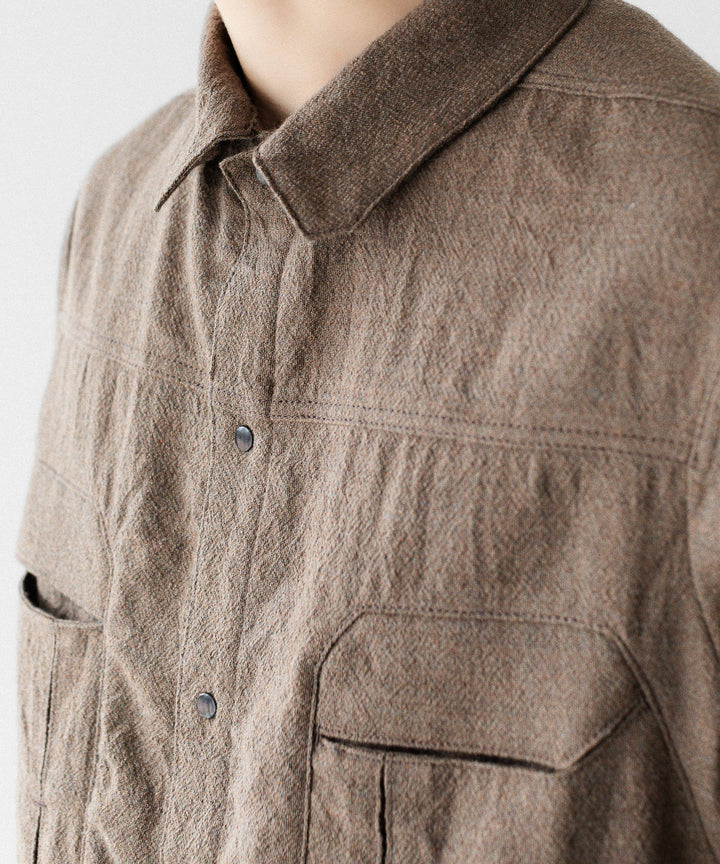 OPPOSE DUALITY オポーズデュアリティの６POCKET PANEL WOOL JACKETのBEIGE公式通販サイトsession福岡セレクトショップ