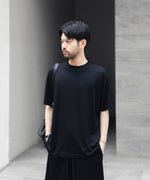 画像をギャラリービューアに読み込む, WWW ラッピンノットウールウェアS/S WIDE FIT T-SHIRTのBLACK 公式通販サイトsession福岡セレクトショップ
