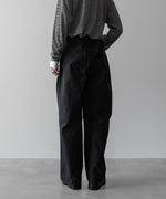 画像をギャラリービューアに読み込む, 【ANTHEM A】COTTON TWILL NO-BRAINER PANTS - BLACK
