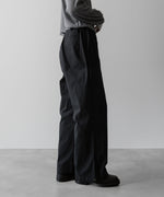 画像をギャラリービューアに読み込む, 【ANTHEM A】COTTON TWILL NO-BRAINER PANTS - BLACK
