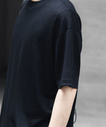 画像をギャラリービューアに読み込む, WWW ラッピンノットウールウェアS/S WIDE FIT T-SHIRTのBLACK 公式通販サイトsession福岡セレクトショップ
