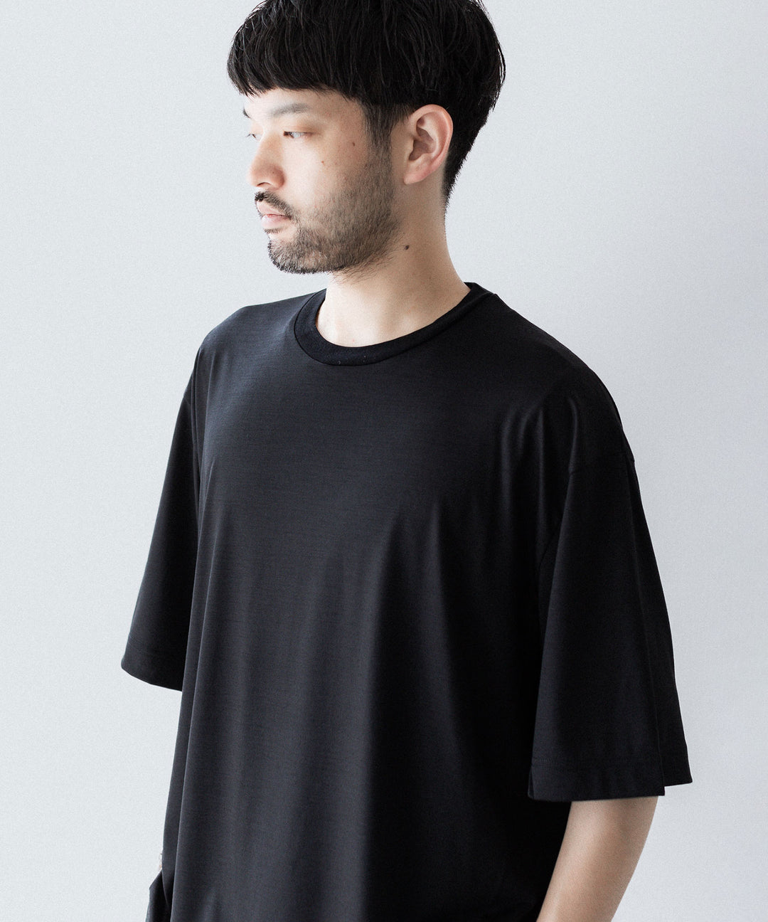 KANEMASA PHIL. カネマサフィル 36G WOOL S/S TEEのBLACK 公式通販サイトsession福岡セレクトショップ