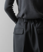 画像をギャラリービューアに読み込む, SUBLATIONS サブレーションズのHEAVY WOOL GABARDINE FLARE EASY TROUSERS - SLATE GREYの公式通販サイトsession福岡セレクトショップ
