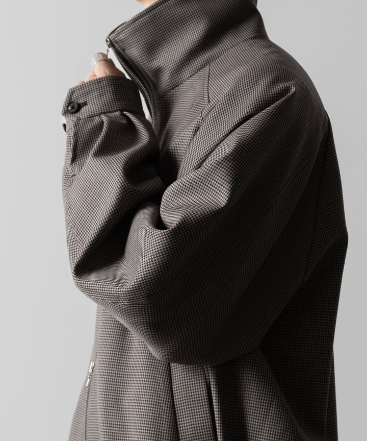 ssstein(シュタイン)のDOUBLE WEAVE HOUNDSTOOTH ZIP UP SHORT JACKET - HOUNDSTOOTHの公式通販サイトsession福岡セレクトショップ