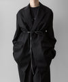 【ssstein】OVERSIZED SINGLE BREASTED LONG JACKET - BLACK