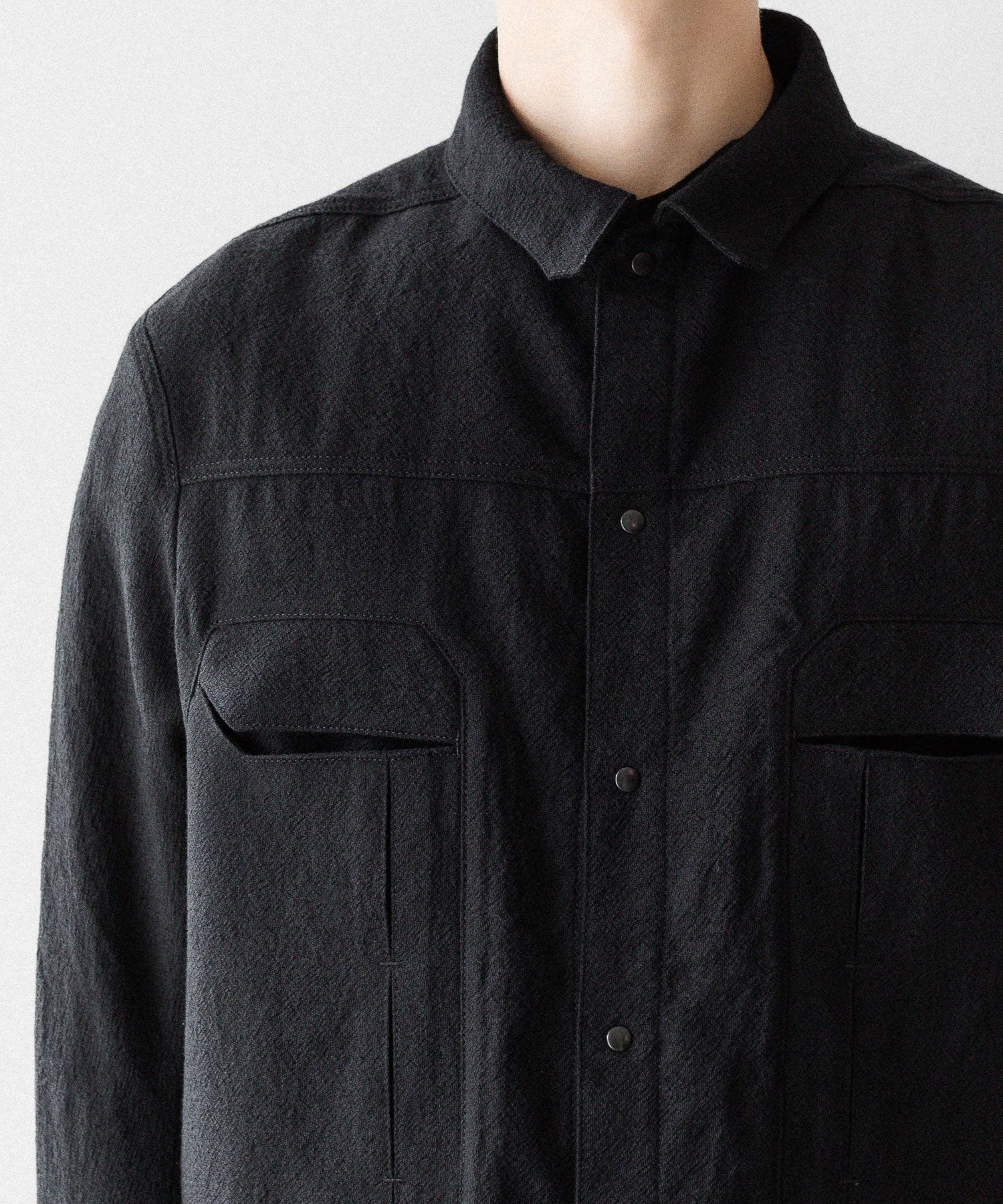 OPPOSE DUALITY オポーズデュアリティの６POCKET PANEL WOOL JACKETのBLACK公式通販サイトsession福岡セレクトショップ