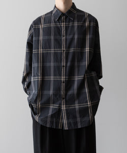 NEITHERS ネイダースのPHOTOGRAPHER L/S SHIRT - CHARCOAL GREY CHECKの公式通販サイトsession福岡セレクトショップ