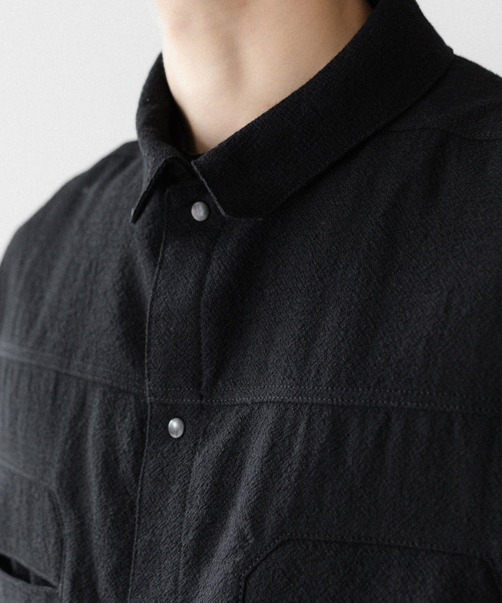 OPPOSE DUALITY オポーズデュアリティの６POCKET PANEL WOOL JACKETのBLACK公式通販サイトsession福岡セレクトショップ