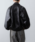 画像をギャラリービューアに読み込む, 【CODA】BLACK SYNTHETIC LEATHER CLUB JACKET - BLACK
