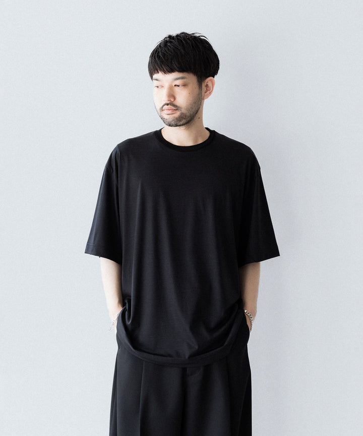 KANEMASA PHIL. カネマサフィル 36G WOOL S/S TEEのBLACK 公式通販サイトsession福岡セレクトショップ
