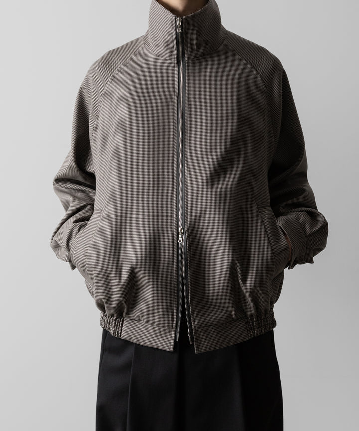 ssstein(シュタイン)のDOUBLE WEAVE HOUNDSTOOTH ZIP UP SHORT JACKET - HOUNDSTOOTHの公式通販サイトsession福岡セレクトショップ