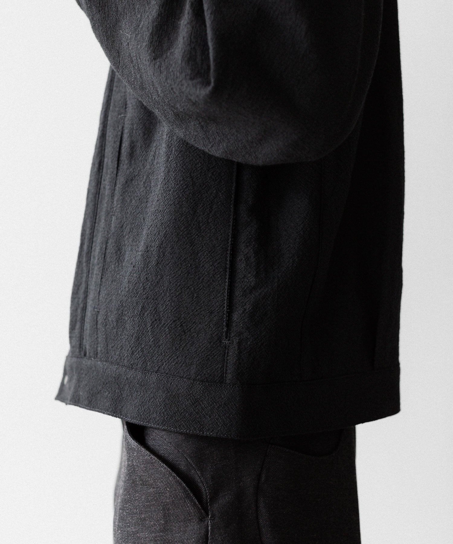 OPPOSE DUALITY オポーズデュアリティの６POCKET PANEL WOOL JACKETのBLACK公式通販サイトsession福岡セレクトショップ