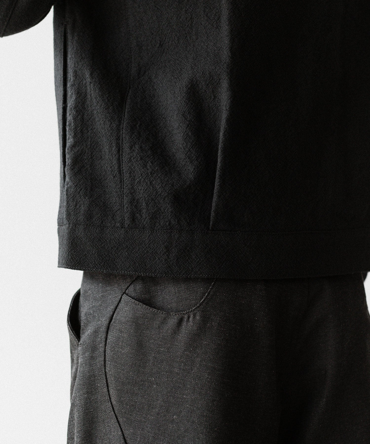 OPPOSE DUALITY オポーズデュアリティの６POCKET PANEL WOOL JACKETのBLACK公式通販サイトsession福岡セレクトショップ