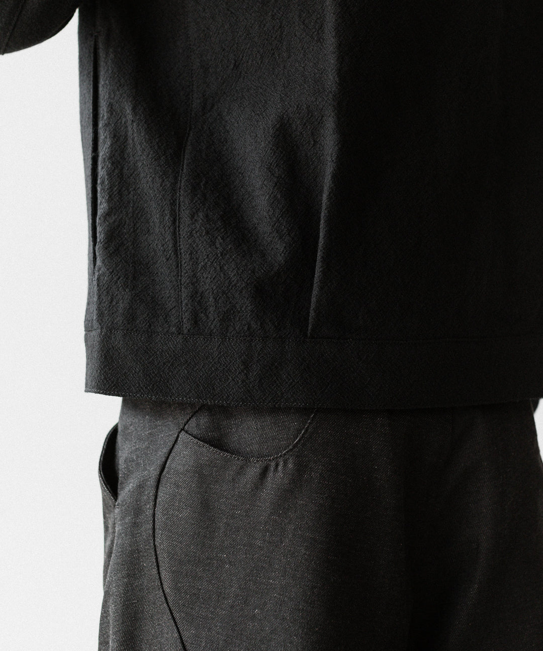 OPPOSE DUALITY オポーズデュアリティの６POCKET PANEL WOOL JACKETのBLACK公式通販サイトsession福岡セレクトショップ