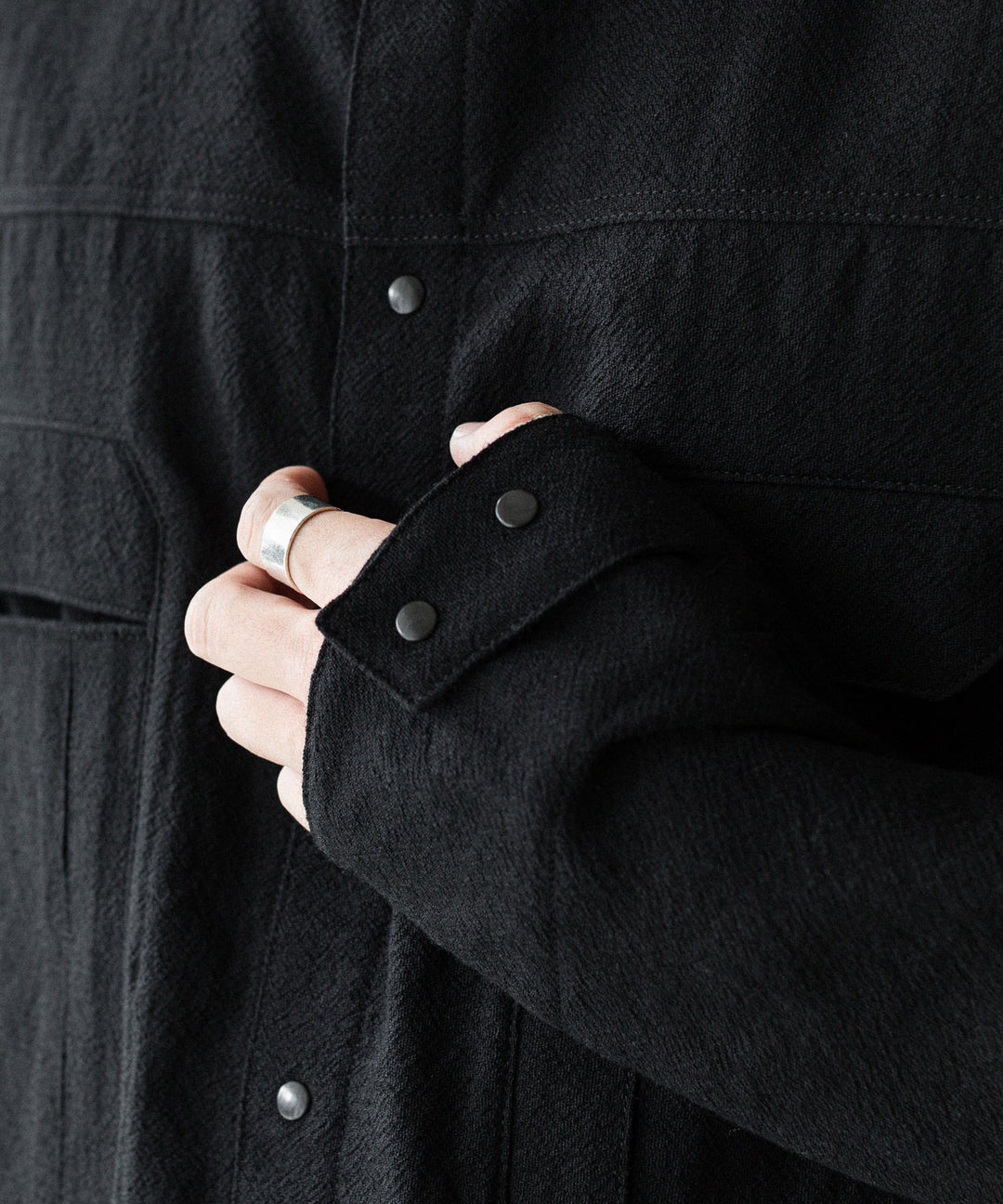 OPPOSE DUALITY オポーズデュアリティの６POCKET PANEL WOOL JACKETのBLACK公式通販サイトsession福岡セレクトショップ