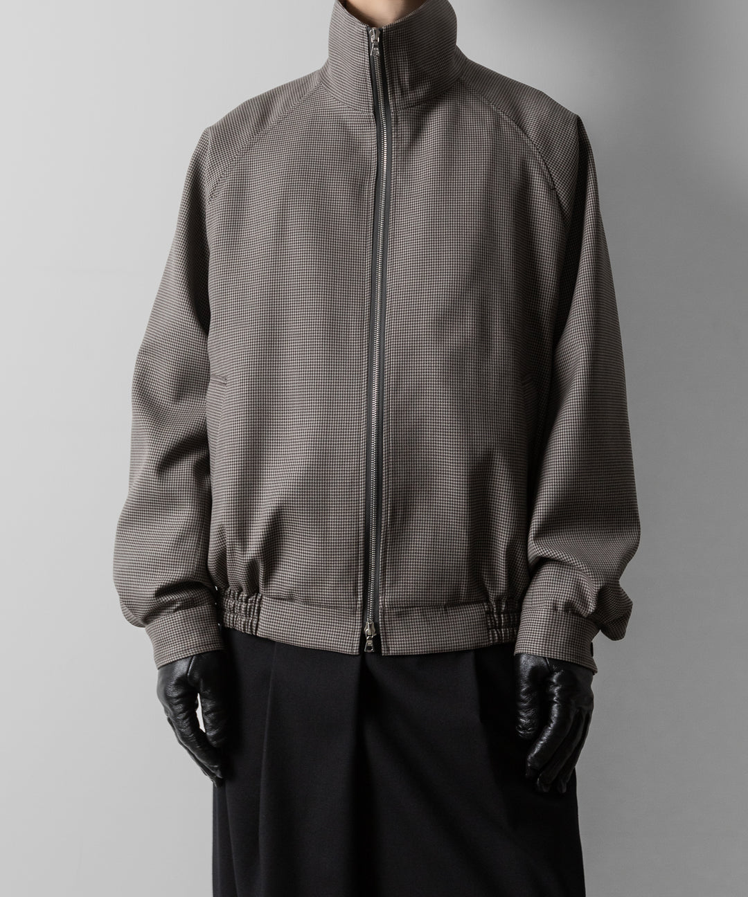 ssstein(シュタイン)のDOUBLE WEAVE HOUNDSTOOTH ZIP UP SHORT JACKET - HOUNDSTOOTHの公式通販サイトsession福岡セレクトショップ