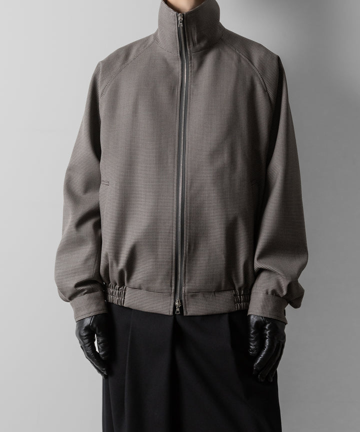 ssstein(シュタイン)のDOUBLE WEAVE HOUNDSTOOTH ZIP UP SHORT JACKET - HOUNDSTOOTHの公式通販サイトsession福岡セレクトショップ