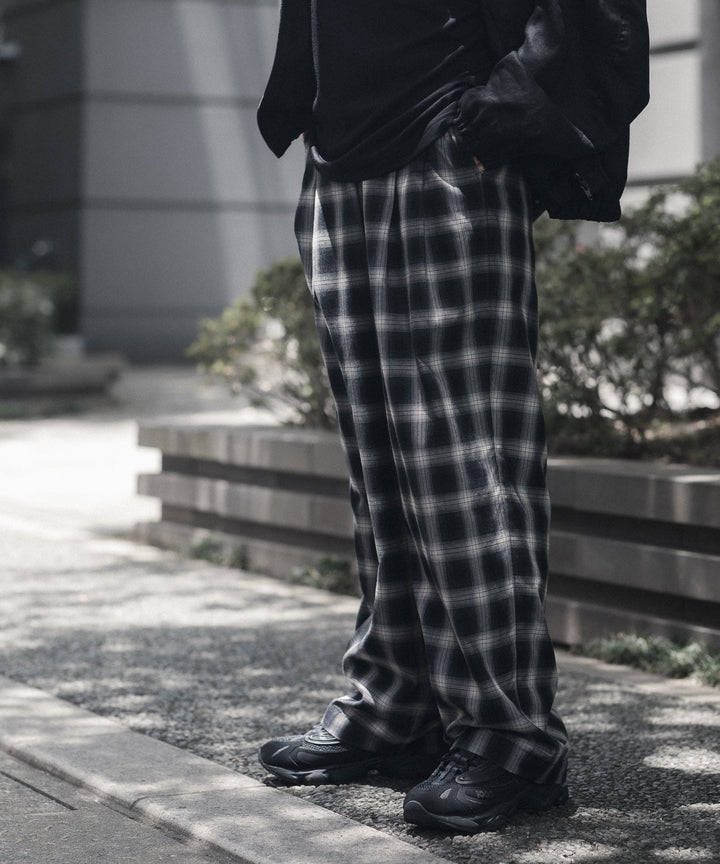 ssstein(シュタイン)のCOTTON VISCOSE WIDE EASY TROUSERS - BLACK OMBREの公式通販サイトsession福岡セレクトショップ