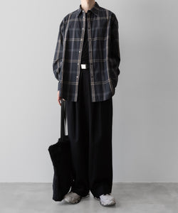 NEITHERS ネイダースのPHOTOGRAPHER L/S SHIRT - CHARCOAL GREY CHECKの公式通販サイトsession福岡セレクトショップ