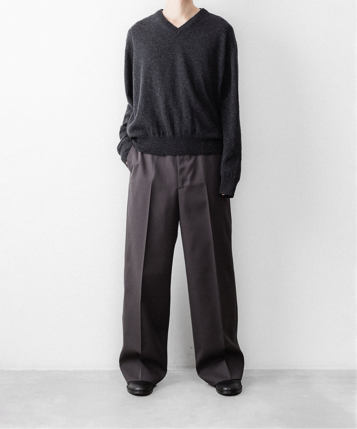 SUBLATIONS サブレーションズのCASHMERE V-NECK KNITのCHARCOAL 公式通販サイトsession福岡セレクトショップ
