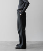 画像をギャラリービューアに読み込む, SUBLATIONS サブレーションズのHEAVY WOOL GABARDINE FLARE EASY TROUSERS - SLATE GREYの公式通販サイトsession福岡セレクトショップ
