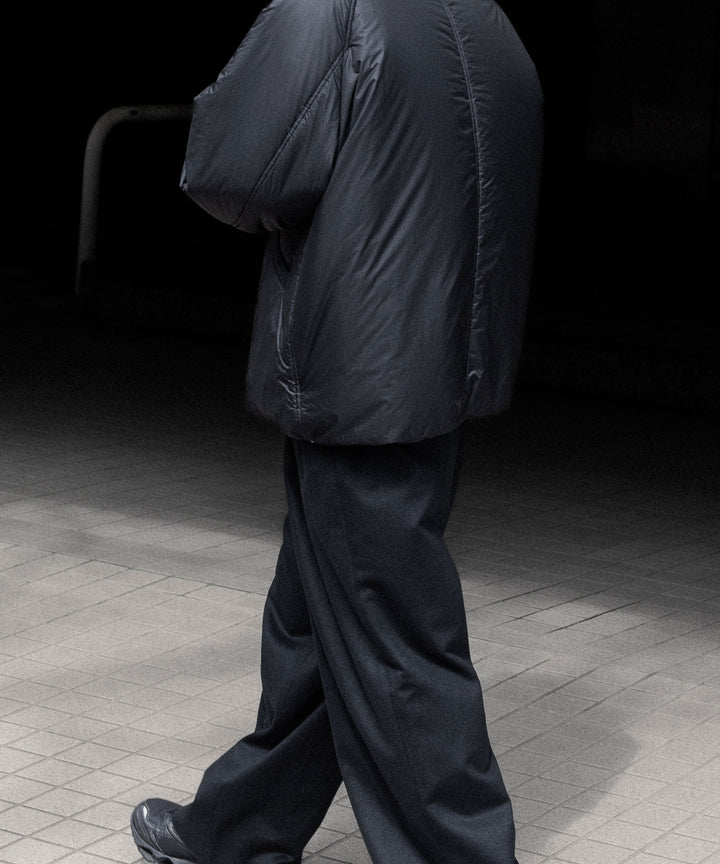 【paratrait】MEMBRANE SHELL PUFF BLOUSON - BLACK
