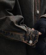 画像をギャラリービューアに読み込む, CODA コーダ BLACK BROWN WASH DENIM SHIRT JACKETのBLACK BROWN公式通販サイトsession福岡セレクトショップ
