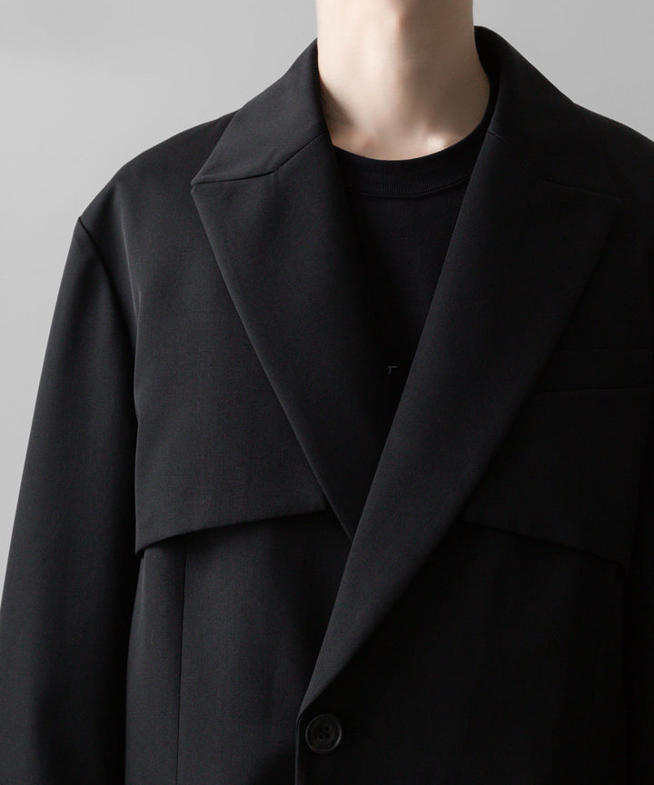 ssstein(シュタイン)の24AWコレクション OVERSIZED LAPELED COMBINATION JACKET - BLACK 公式通販サイトsession福岡セレクトショップ