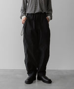 画像をギャラリービューアに読み込む, 【ANTHEM A】COTTON TWILL NO-BRAINER PANTS - BLACK
