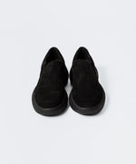 画像をギャラリービューアに読み込む, VEIN ヴェインのCOW LEATHER NUBUCK OVAL SOLE  TRAINER - BLACKの公式通販サイトsession福岡セレクトショップ
