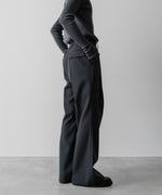 画像をギャラリービューアに読み込む, SUBLATIONS サブレーションズのHEAVY WOOL GABARDINE FLARE EASY TROUSERS - SLATE GREYの公式通販サイトsession福岡セレクトショップ
