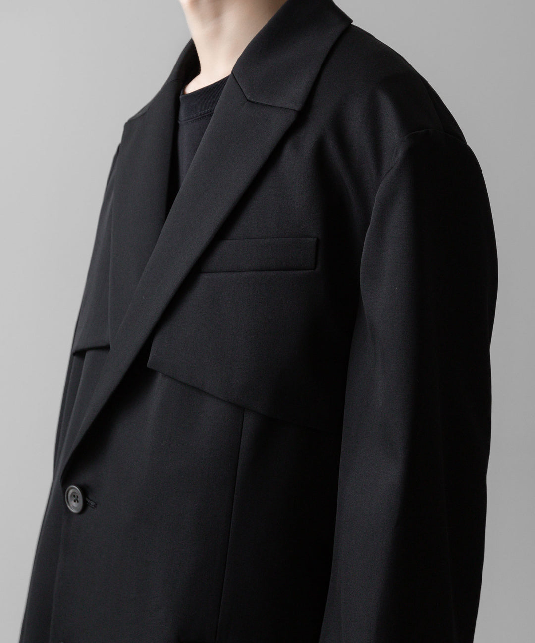 ssstein(シュタイン)の24AWコレクション OVERSIZED LAPELED COMBINATION JACKET - BLACK 公式通販サイトsession福岡セレクトショップ
