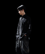 画像をギャラリービューアに読み込む, SUBLATIONS-サブレーションズのSHEER TUCK DRESS SHIRTのBLACK公式通販サイトsession福岡セレクトショップ
