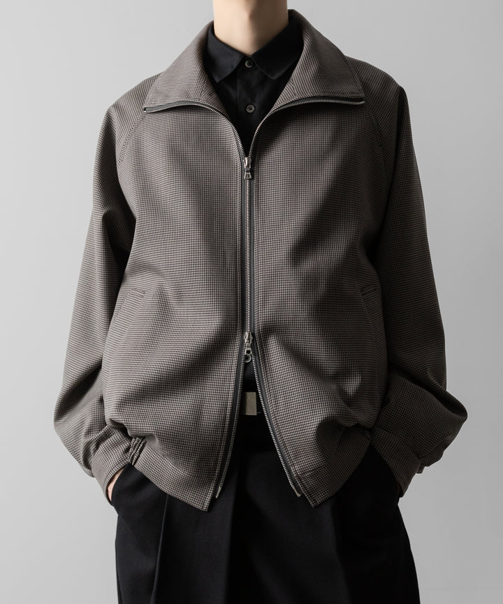 ssstein(シュタイン)のDOUBLE WEAVE HOUNDSTOOTH ZIP UP SHORT JACKET - HOUNDSTOOTHの公式通販サイトsession福岡セレクトショップ