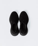 画像をギャラリービューアに読み込む, VEIN ヴェインのCOW LEATHER NUBUCK OVAL SOLE  TRAINER - BLACKの公式通販サイトsession福岡セレクトショップ
