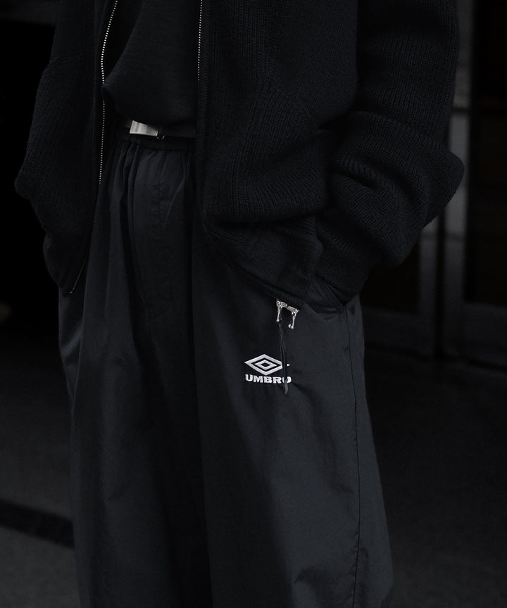 ssstein×UMBRO(シュタイン×アンブロ)のCO/NY POPLIN TRACK TROUSERS - BLACKの公式通販サイトsession福岡セレクトショップ