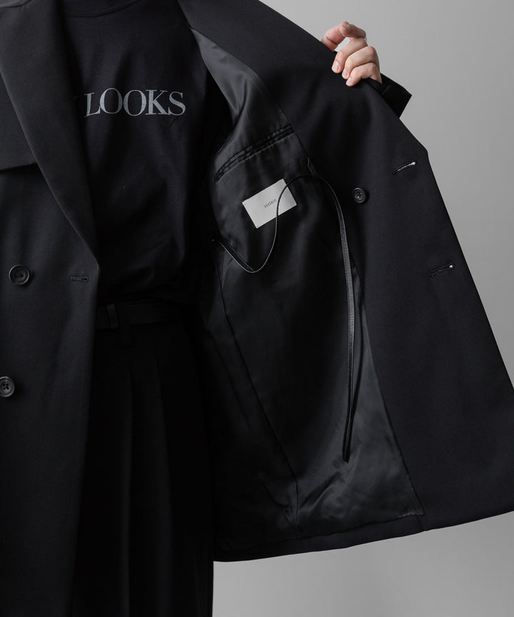 ssstein(シュタイン)の24AWコレクション OVERSIZED LAPELED COMBINATION JACKET - BLACK 公式通販サイトsession福岡セレクトショップ
