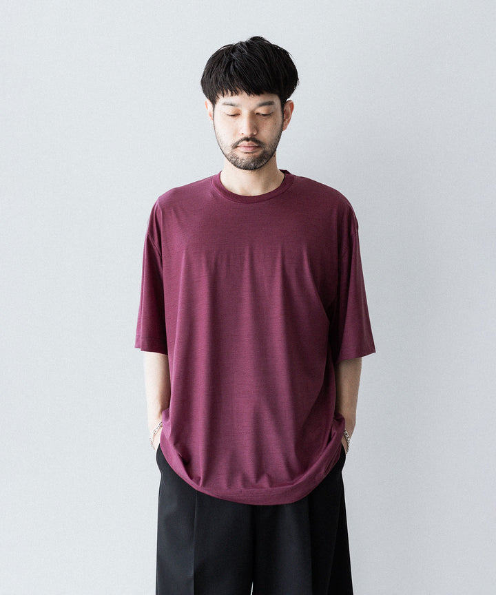 KANEMASA PHIL. カネマサフィル 36G WOOL S/S TEEのWINE RED 公式通販サイトsession福岡セレクトショップ 