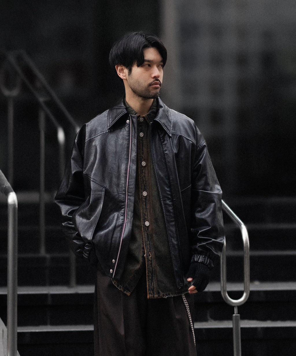 CODA コーダ BLACK SYNTHETIC LEATHER CLUB JACKETのBLACK 公式通販サイトsession福岡セレクトショップ