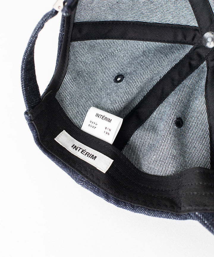 INTÉRIM インテリム 23AW CASHMERE DENIM 6P CAP - NAVY sessionセッション福岡セレクトショップ 公式通販サイト