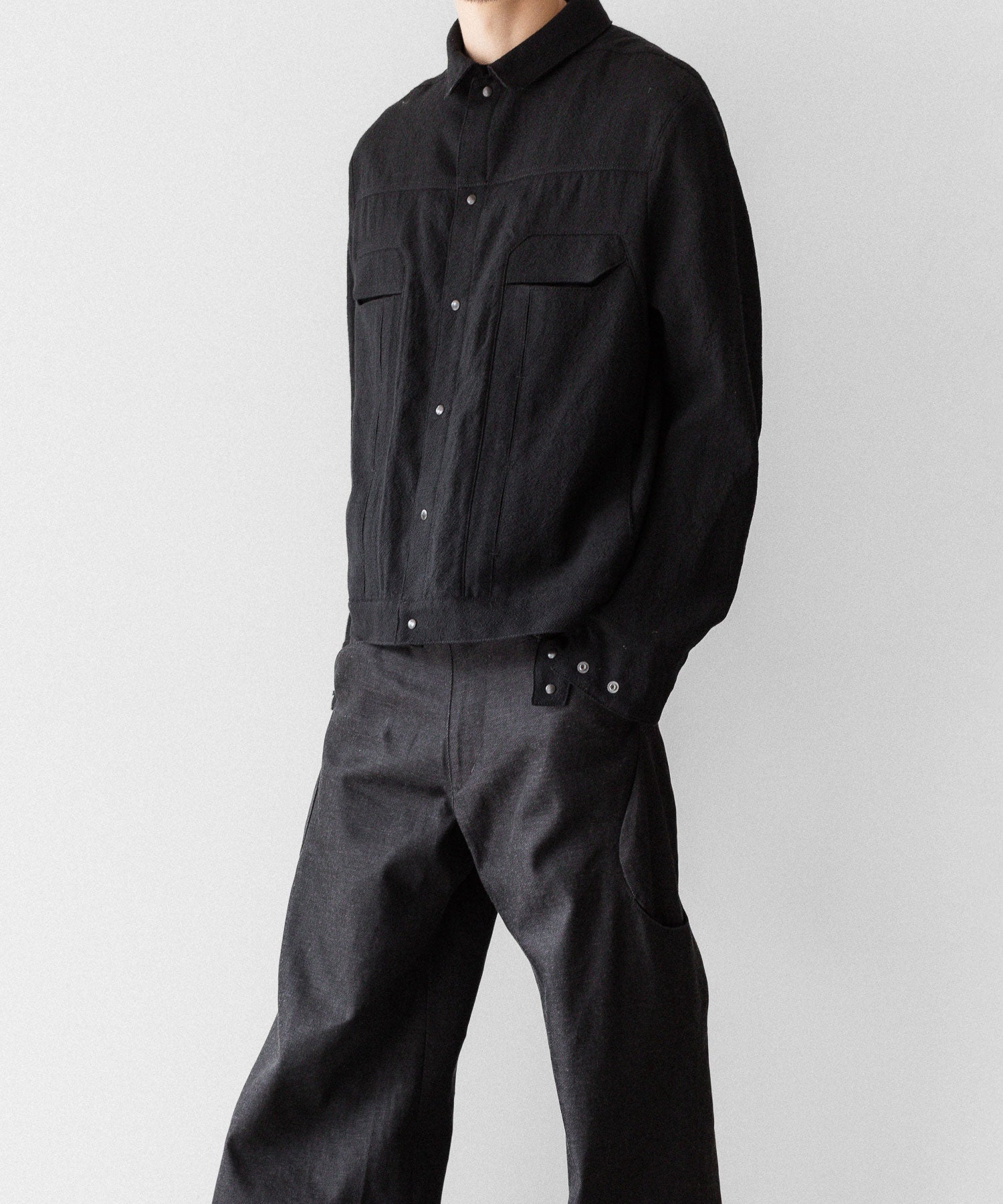 OPPOSE DUALITY オポーズデュアリティの６POCKET PANEL WOOL JACKETのBLACK公式通販サイトsession福岡セレクトショップ