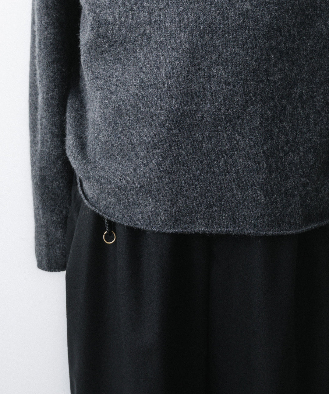 nakedgauge ネイキッドゲージのCOMFORT TOUCH DOUBLE COLLAR PULLOVERのCHARCOAL GRAY 公式通販サイトsession福岡セレクトショップ